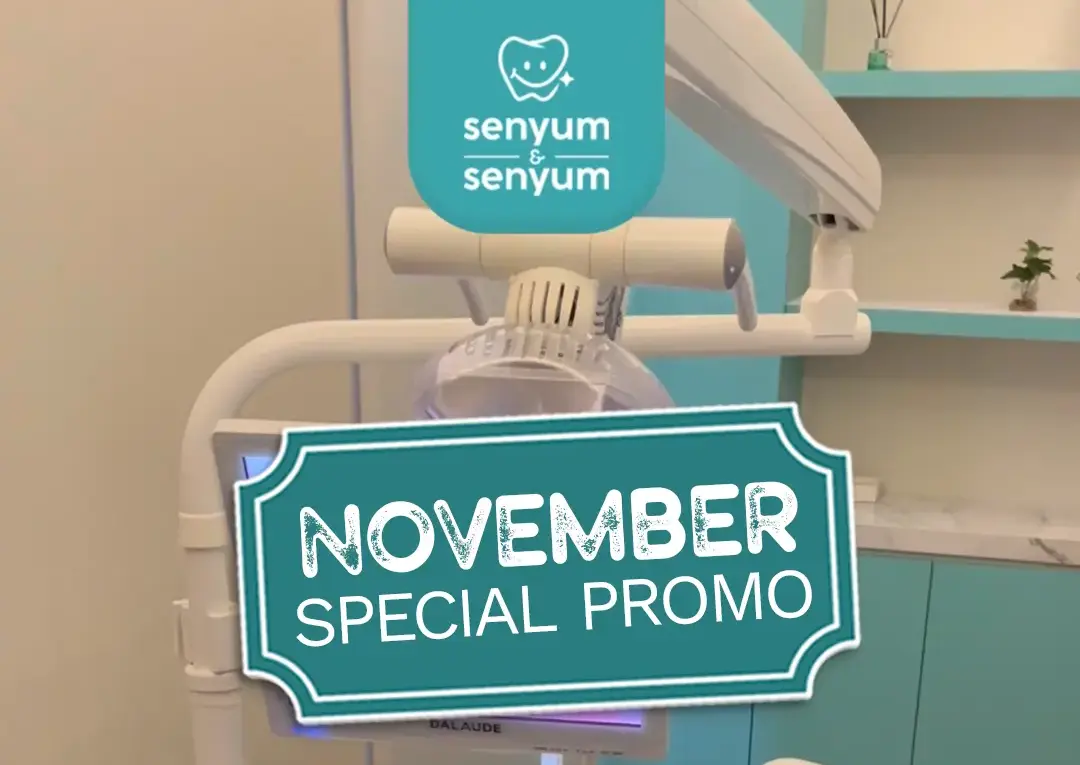 banner promo behel gigi di bulan November klinik SDS
