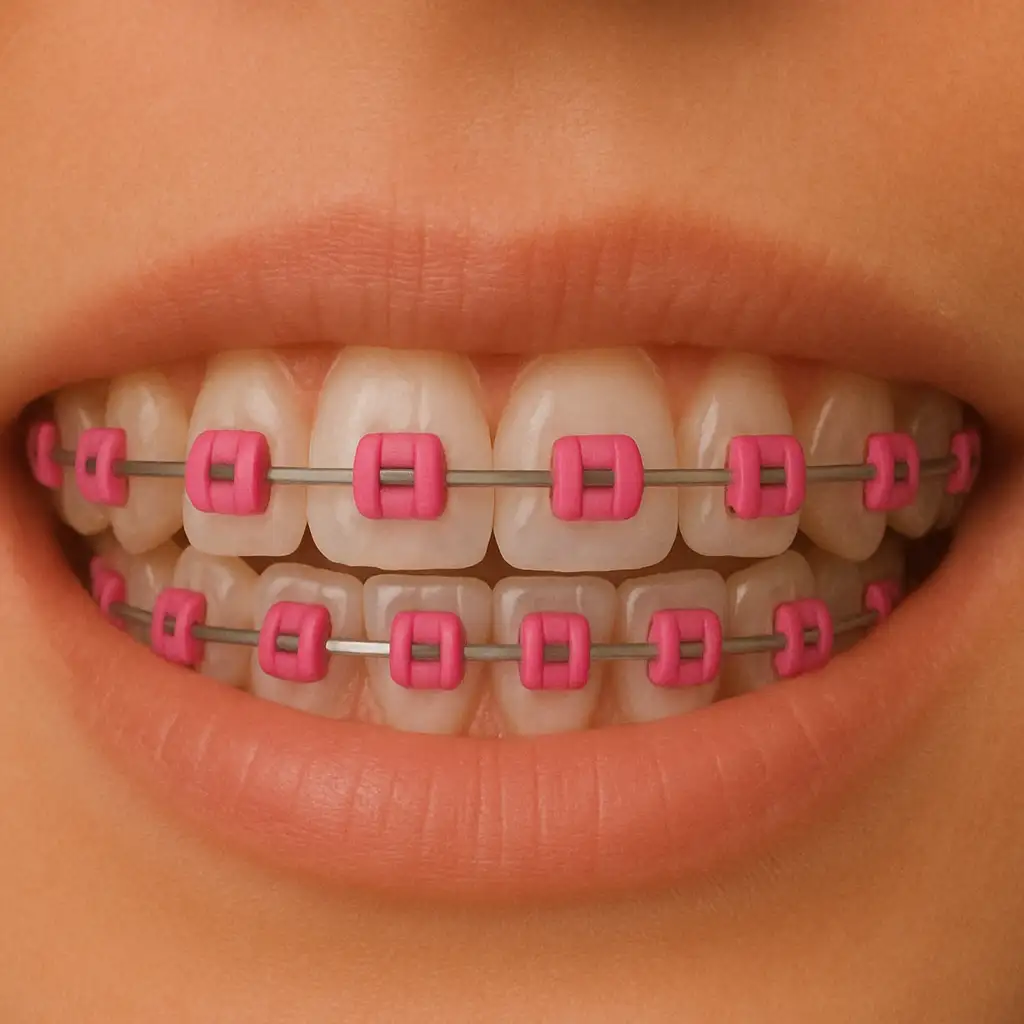 warna karet behel pink